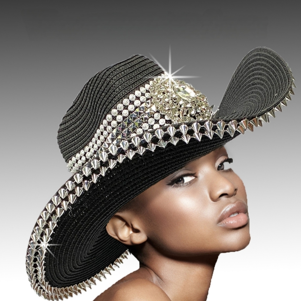 Avant-Garde Couture Cowboy Country Hat Western Handcrafted Cowgirl Count…